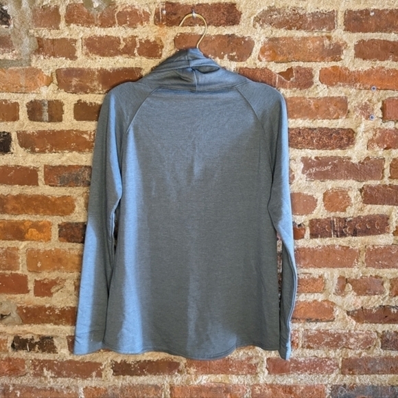 NWT 32 Degrees 32Heat Medium Blue Gray Cowl Neck Pullover Sweater - Picture 5 of 8